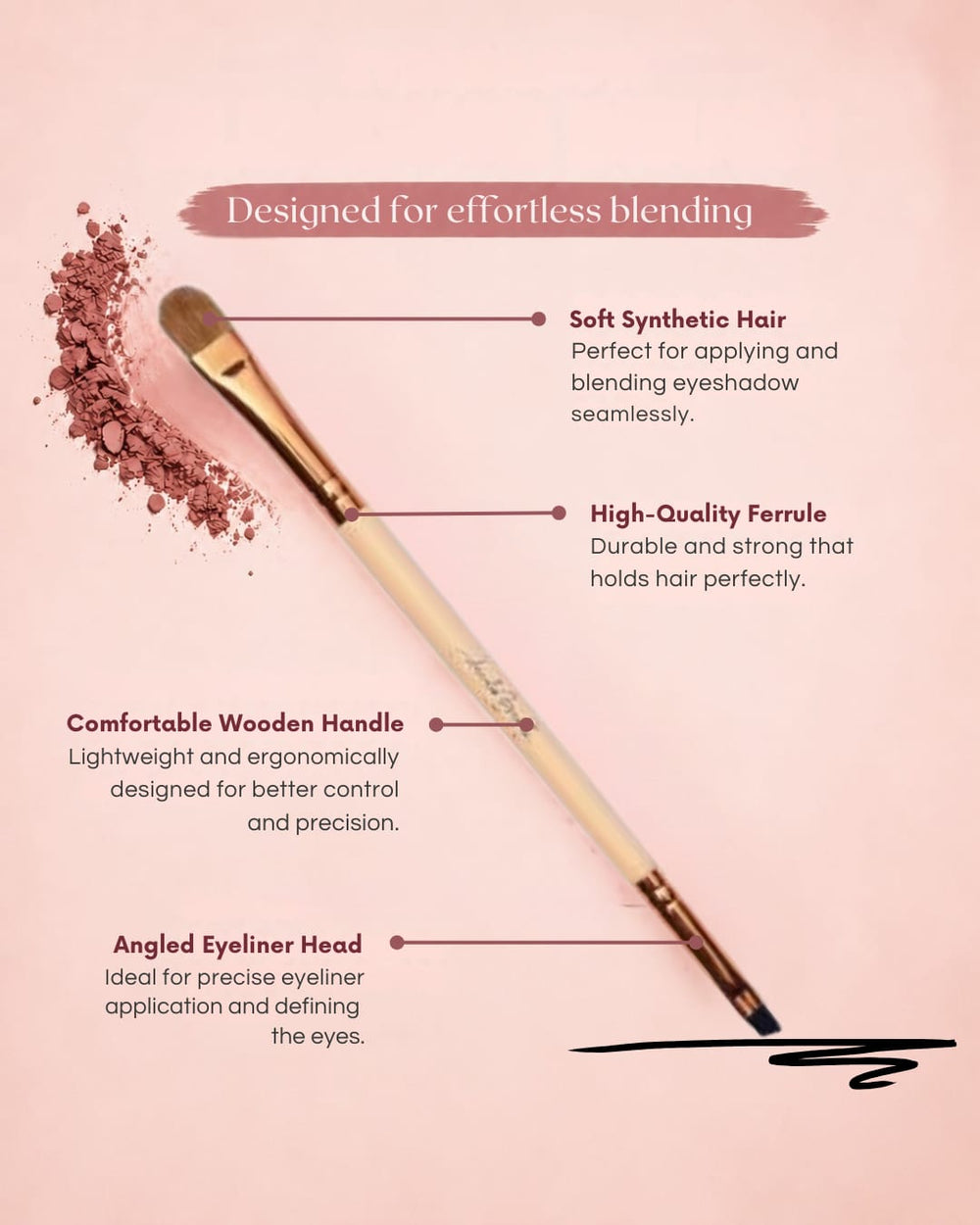 Eyeliner / Oogschaduw Blending Brush #04 